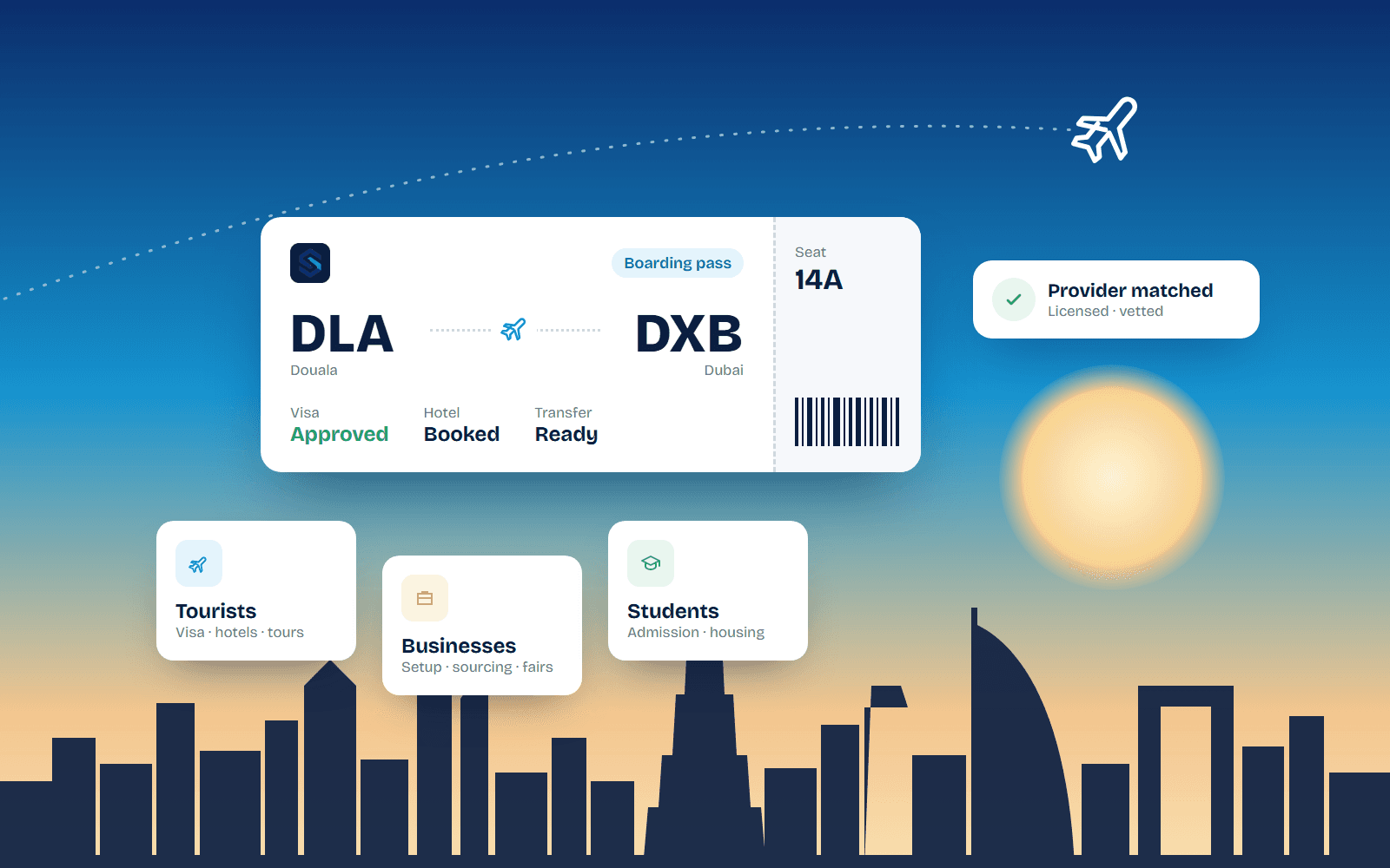 Get to the UAE with the right people